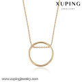 43772 dubai design light weight gold necklace sets fashion simple ring pendant gold plated jewelry necklace